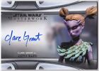 2021 Topps Star Wars Masterwork Autographs CLARE GRANT LATTS RAZZI #MWA-CG Auto