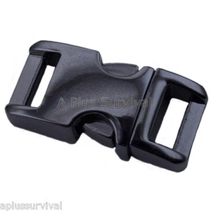 Pistola color metal - 3/8" metal - hebilla superior curva para pulseras de supervivencia Paracord - Imagen 1 de 1
