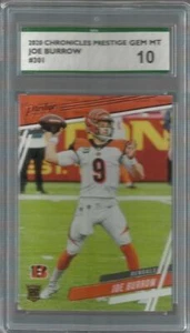 2020 Panini Chronicles Prestige #301 Joe Burrow Bengals RC Rookie SPA 10 GEM MT! - Picture 1 of 1