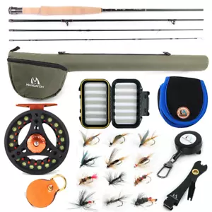 V-light Small Stream Fly Fishing Rod Combo 1/2/3WT Rod, Reel, Line Outfit - Picture 1 of 9