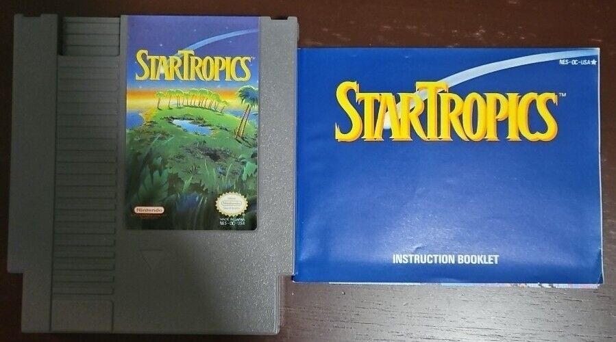 StarTropics NES Nintendo Entertainment System - Game and Manual With Letter
