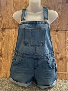 Tommy Hilfiger overalls girls xl denim jean shorts coveralls - Picture 1 of 6