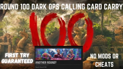 CALL OF DUTY CoD Black Ops 6 Zombies Round 100 Another Round Dark Ops Calling Card *Service*