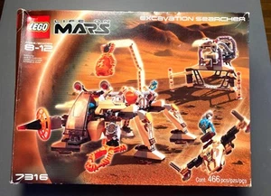 LEGO 7316 Space Life On Mars Excavation Searcher 100% Completo con Caja y Libros - Imagen 1 de 20
