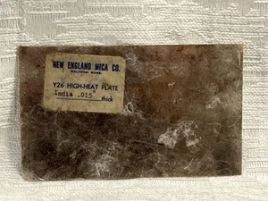 Foglio Vintage Mica Flogopite Y26 Traslucido, Alta Resistenza al Calore,015" --8125 - Foto 1 di 7