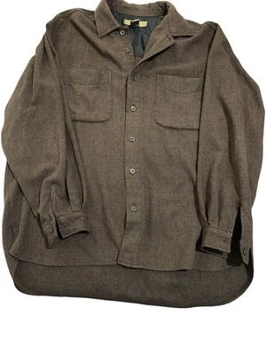 Natural Life Men’s XL Wool Blend Shirt Jacket Brown Shacket Workwear - Image 1 of 4