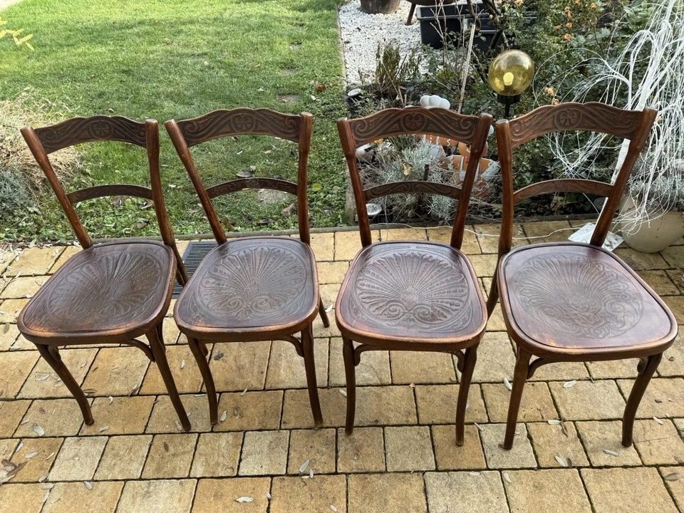 4 Wiener Kaffeehausstühle, Bugholz ? - Bild 1 von 4