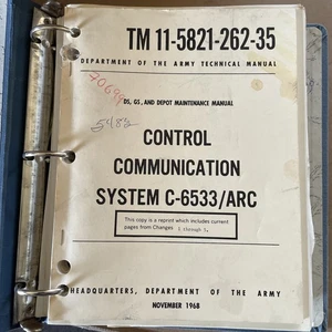 Lot Of 2 ARMY MANUALS - TM 11-58-262-35 Control Comms & TM 11-5821-259-35 Radio - Imagen 1 de 4