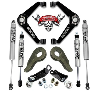 Cognito Boxed BJ Control Arm Leveling Kit 03-09 Hummer H2 - Stage 4 w/ Fox Shock - Image 1 of 4