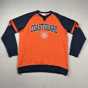 Champion Coast Guard Sweatshirt Mens L Military Embroidered Sewn Colorblock - Picture 1 of 9