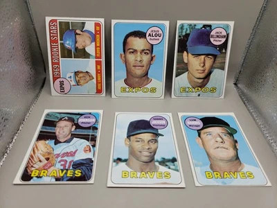 1969 Topps Baseball Expos/Braves lote de 6 tarjetas excelente estado  Foto 1 de 4