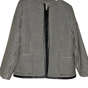Chaqueta Valerie Stevens Petite para mujer 12P negra/blanca pata de gallo marca de lana... - Imagen 1 de 8