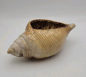 Ceramic Seashell Planter, Beach Decor, Trinket Holder Signed "B" On Bottom - Picture 1 of 8