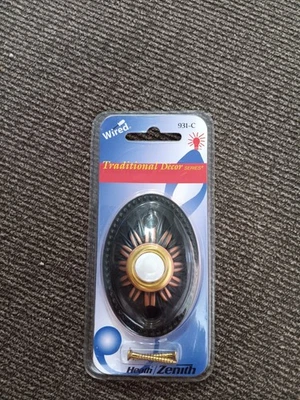 Timbre Botón Cableado Heath/Zenith 931-C Tradicional Iluminado Nuevo Sellado Foto 1 de 2