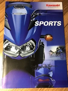 Genuine Kawasaki Sports Motorbike Brochure Z750 Z1000 ER-5 ZRX1200R/1200S (153) - Picture 1 of 6