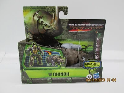 Transformers Rise of the Beasts Battle Changer Rhinox Figure Hasbro NEW F3 - Image 1 of 4