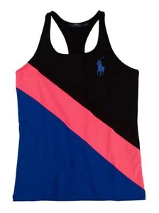 NWT Polo Ralph Lauren Women's US Open Color-Blocked Racerback Logo Tank XL - Picture 1 of 1