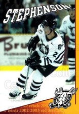 2002-03 Red Deer Rebels #19 Shay Stephenson