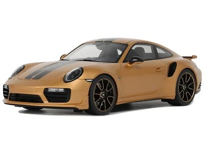 PORSCHE 991.2 TURBO S ORANGE 1/18 MODEL CAR BY GT SPIRIT GT444 - Image 1 of 4