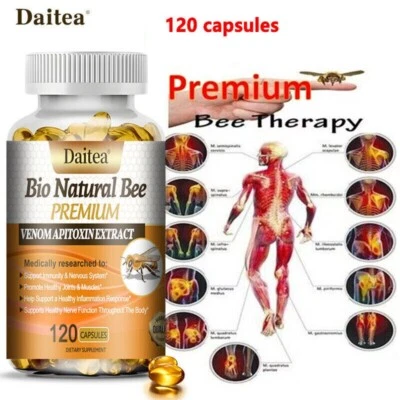DAITEA Bienengift-Kapseln, Gemeinsame Unterstützung, Bee-Venom Capsules 120 Stück