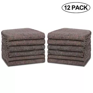 54" x 72" Pro Economy 12er Pack Grau Umzugsdecken Versand Möbel Pads - Bild 1 von 7