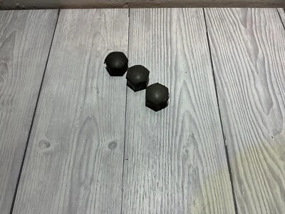 VOLKSWAGEN SKODA AUDI RUEDA PERNO TUERCA TAPA PLÁSTICO 1 JUEGO DE 3 321601173B Foto 1 de 4