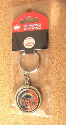2013 NY New York Mets All-Star Game key ring - spinner, two sided MLB - Image 1 of 4