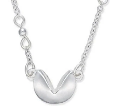 Collar colgante de galleta de la fortuna de 18 pulgadas Inspired Life para mujer Foto 1 de 2
