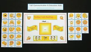 TODAY I AM FEELING CHART - ADHD autismo SEN demenza ausilio visivo di Alzheimer PECS - Foto 1 di 4