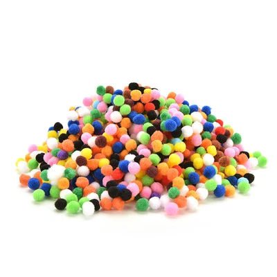 Lot 40 Pompon Rond Boule Couleur Mixte 10mm Peluches Polyester Loisir creatif - Photo 1/4