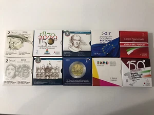 2 Euro Italia Giro semi completo Commemorative PROOF Tito Costituzione San Marco - Foto 1 di 5