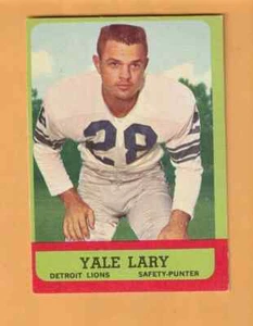 Yale Lary Detroit Lions 1963 Topps #33 HOF Fort Worth Texas A&M Aggies - Picture 1 of 2