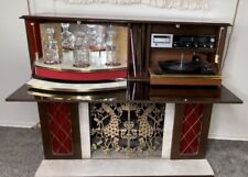 1973 German Koronette Bar / Fireplace / 8 Track / Record Player / am/fm Receiver