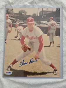 CHRIS SHORT 8x10 Phillies Autographed Photo PSA Authentic - Picture 1 of 2