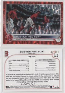 2022 Topps Series 2 Red Foilboard /199 Boston Red Sox #519