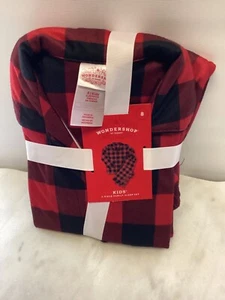 Wondershop Kids PJ Set 2 Stück Nachtwäsche Größe 6 Rot Kariert Neu - Bild 1 von 2