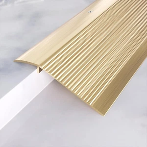 Aluminum Floor Transition Threshold Strip, Doorway Edge Trim Suitable for Thresh - Picture 1 of 12