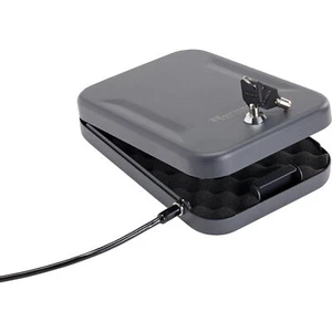 Hornady Large Lock Box Black Finish with Lock Key and Cable for Secure Storage - Picture 1 of 2