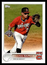 2022 Topps Pro Debut PD-68 Eduardo Garcia   Carolina Mudcats  Baseball Card