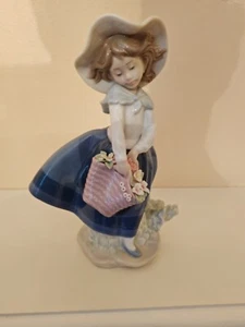 Figurina Lladro 7" graziosa raccolta 5222 porcellana da collezione - Foto 1 di 2
