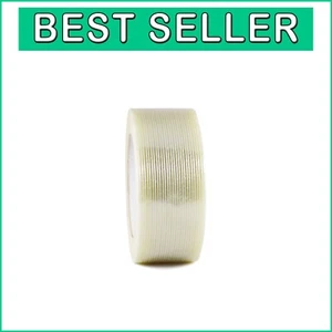 Extra Strong 60yds Fiberglass Reinforced Strapping Tape - 2in Wide, 12 Pack - Picture 1 of 8