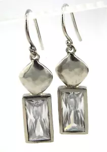 Orecchini pendenti Silpada argento sterling 925 scintilla creativa zirconi W3154 - Foto 1 di 9