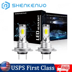 H7 LED Headlight Super Bright Bulbs Kit white 6000K 330000LM High/Low Beam 2pc - Picture 1 of 11