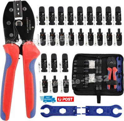 Solar Crimping Tool Ratcheting Terminal Cable Crimper for 2.5-6.0mm², 26-10 AWG - Image 1 of 4