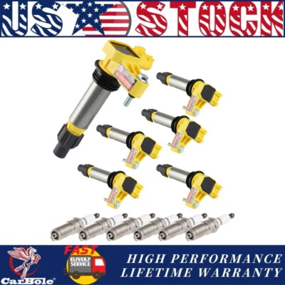 6 Ignition Coils & Spark Plug For 2008 2009 2010 2011 2012 CHEVROLET MALIBU 3.6L - Image 1 of 4