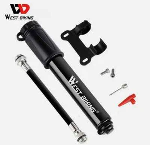 West Biking 100Psi Mini Fahrradpumpe Aluminiumlegierung Fahrrad Hand Luftpumpe Reifen - Bild 1 von 6
