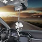 Lucky Clover Auto Rear View Mirror Decoration Hanging Pendant Metal Car Ornament