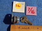 1950s Arcade Game Lock & Key ~ 7/16 inch - Chicago Lock with key 2013 (A)