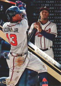 2019 Topps Gold Label Baseball Class 1 Black #7 Ronald Acuna Jr.
