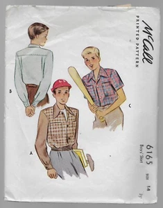 Patterns Lot of 11 Vintage Men & Boys Clothing Shirts and More - Picture 1 of 11